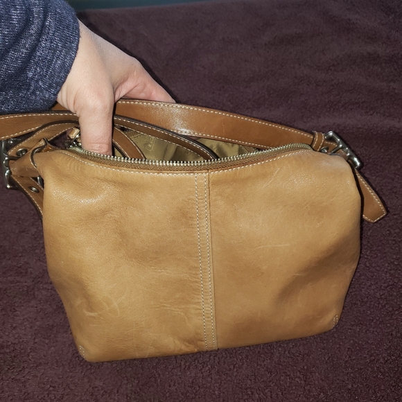 Tan Leather Coach Hobo Bag
